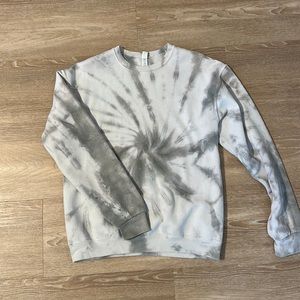 Tie dyed sweatshirt. Gray and white. Adult size M. EUC